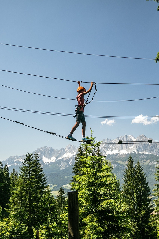 Hornpark - High Ropes Course - Hornpark’s setting above St. Johann