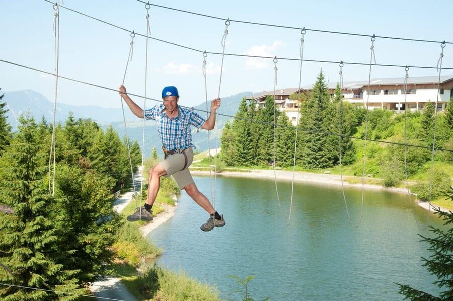 Hornpark - High Ropes Course - Tarzan jumps, tree platforms, and the Flying Fox