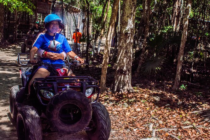 Horseback Ride, ATV's (Shared), Ziplines & Cenote Swim! From Cancun & Riviera - Swimming in a cool Riviera Maya cenote