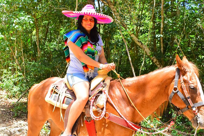 Horseback Ride, ATV's (Shared), Ziplines & Cenote Swim! From Cancun & Riviera - Lunch is included, but confirm the menu