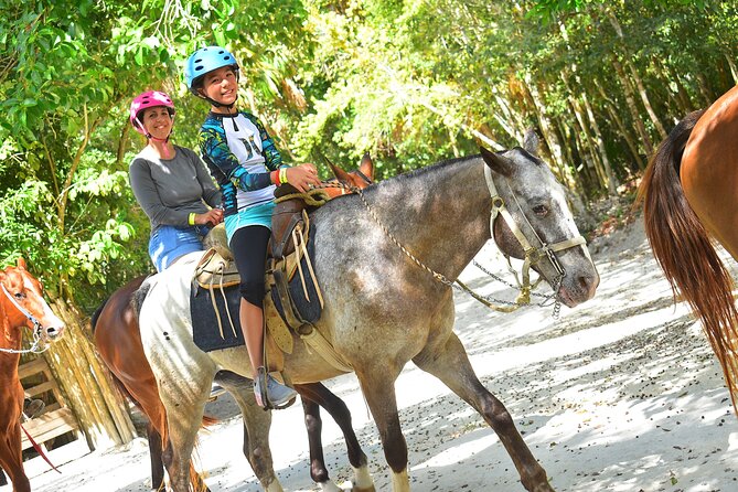 Horseback riding and ATV in the jungle, Ziplines, Cenote & Lunch - Four jungle activities near Puerto Morelos