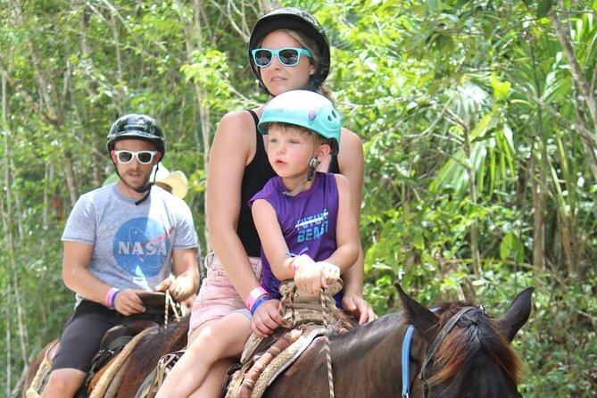 Horseback Riding and Zipline Jungle Adventure - Swimming in an underground cenote