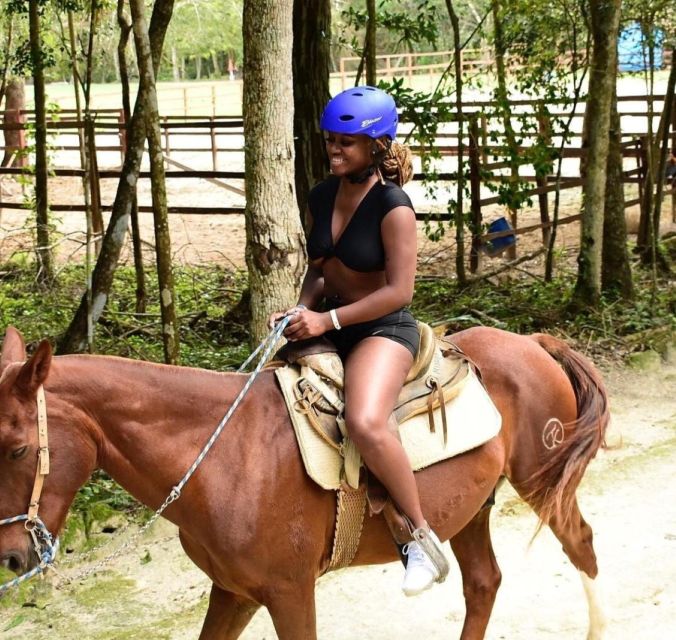 Horseback Riding & ATV Adventure with Ziplines & Cenote - ATV riding on rugged jungle tracks