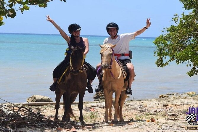 Horseback Riding, ATV and Ocean Zip lining combo from Montego Bay - Stop one: Chukka Ocean Outpost at Seville