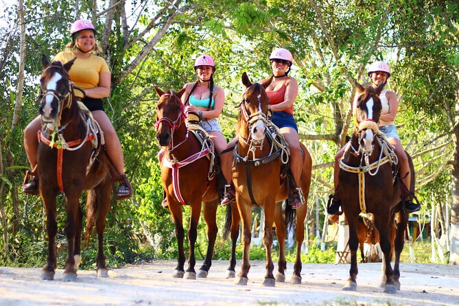 Horseback Riding Cenote, Zipline.Transportation & Tequila Tasting - Ziplines and bridges above the jungle floor