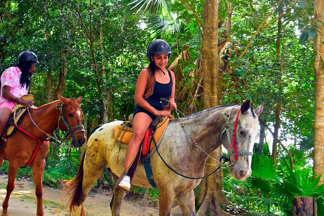Horseback Riding with ATV, Zipline, Cenote and Tequila Tasting - ATV riding through thick jungle terrain