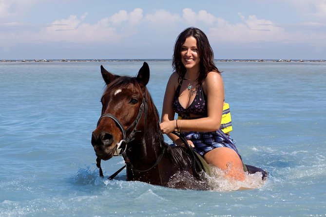 Horseback Riding/Zipline Combo Tour at Chukka Ocean Outpost with Transportation - The zipline adds height and a change of pace