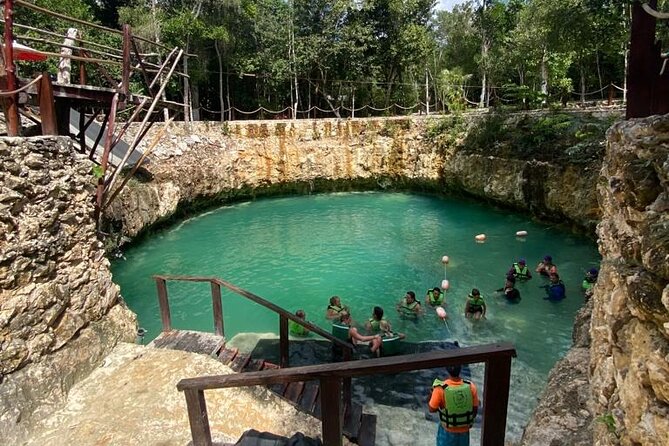 Horseback Riding Ziplines and Cenote Tour with Lunch - Six zipline platforms and jungle obstacles