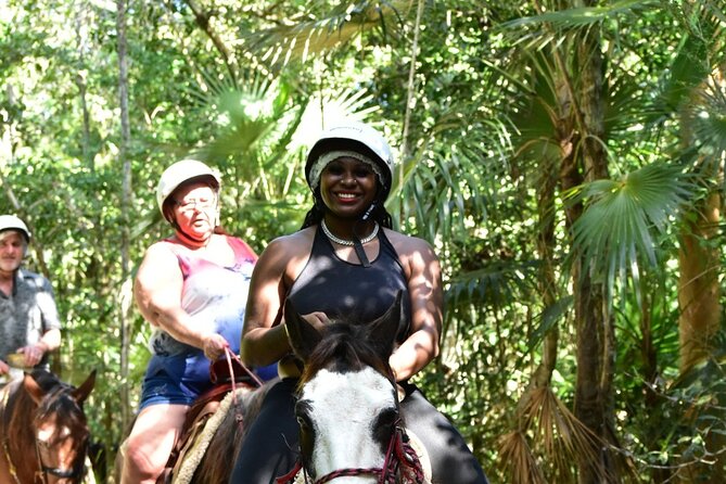 Horseback Riding Ziplines and Cenote Tour with Lunch - Lunch with chicken fajitas, rice, and beans