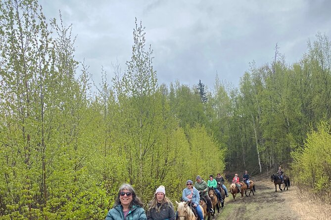 Horseback & Zipline Adventure in Alaska Mountains includes Lunch - A half-mile transfer to Alaska Zipline Adventure Park