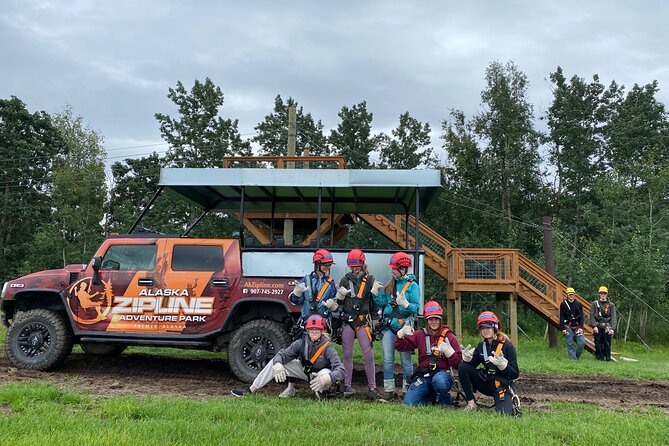 Horseback & Zipline Adventure in Alaska Mountains includes Lunch - Crossing Wolverine Creek on horseback