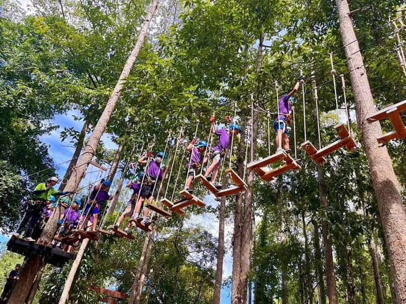 Hua Hin Tree Top Zipline Adventure and Canopy Rope Challenge - A fast aerial challenge in Hua Hin’s forest