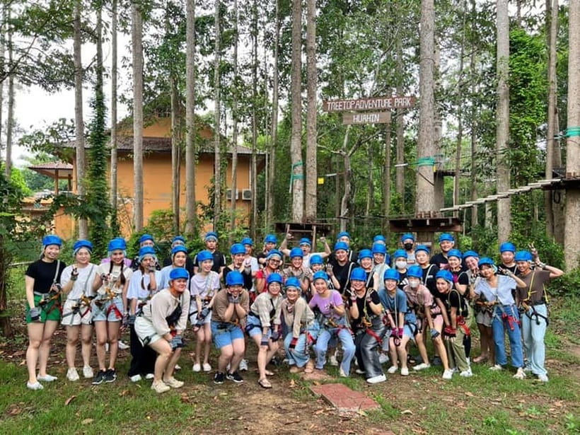 Hua Hin Tree Top Zipline Adventure and Canopy Rope Challenge - Who will enjoy this most