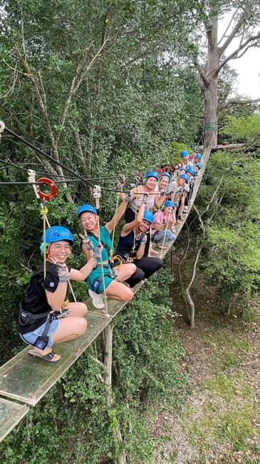 Hua Hin Tree Top Zipline Adventure and Canopy Rope Challenge - Safety training before the first zipline