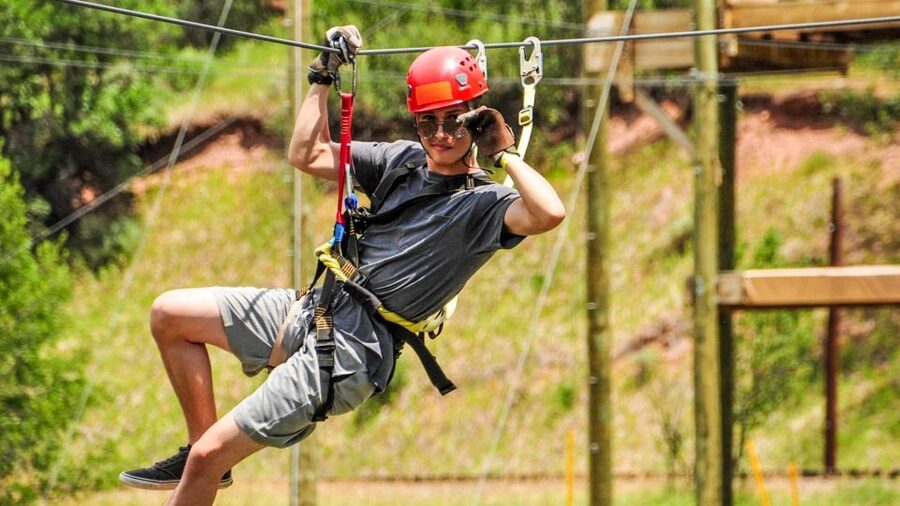 Idaho Springs: Clear Creek Ziplining Experience - Getting fitted for the course