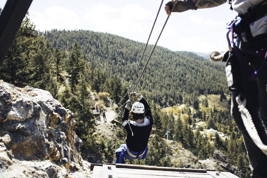 Idaho Springs: Cliffside Zipline Adventure - The Ride to Platform One and the Short Hike