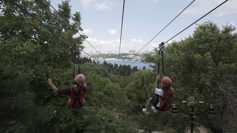 Istanbul: Zipline Adventure with Bosphorus View - What happens during the 15-minute visit