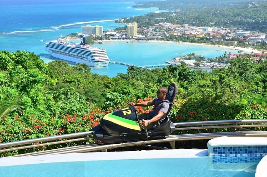Jamaica Bobsled and Zip Line Adventure Tour - Harnessing up for the rainforest zip lines