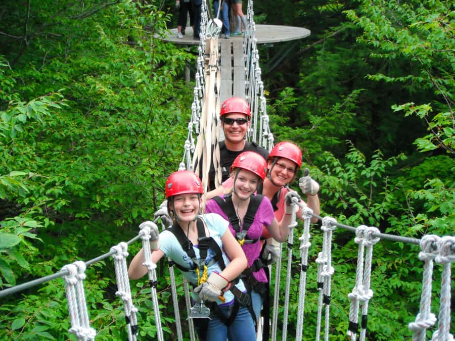 Jeffersonville, VT: ArborTrek Zipline Canopy Tour - Flying through Vermont’s Green Mountain forest