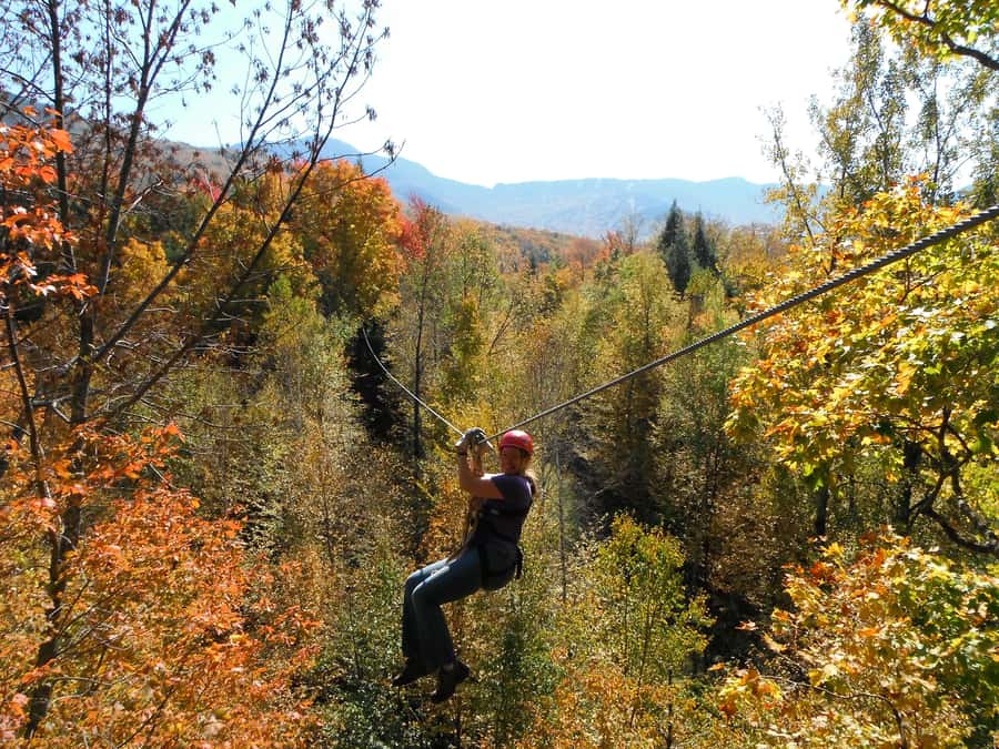 Jeffersonville, VT: ArborTrek Zipline Canopy Tour - Eight ziplines create the main adventure