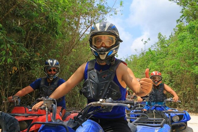 Jungle Adventure from Cancun: ATVs, ziplines, cenote and fun! - Ziplines above the trees
