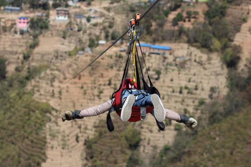 Kathmandu: Nagarkot Zipline Adventure with Pickup & Lunch - The Superman-style ride above the valley