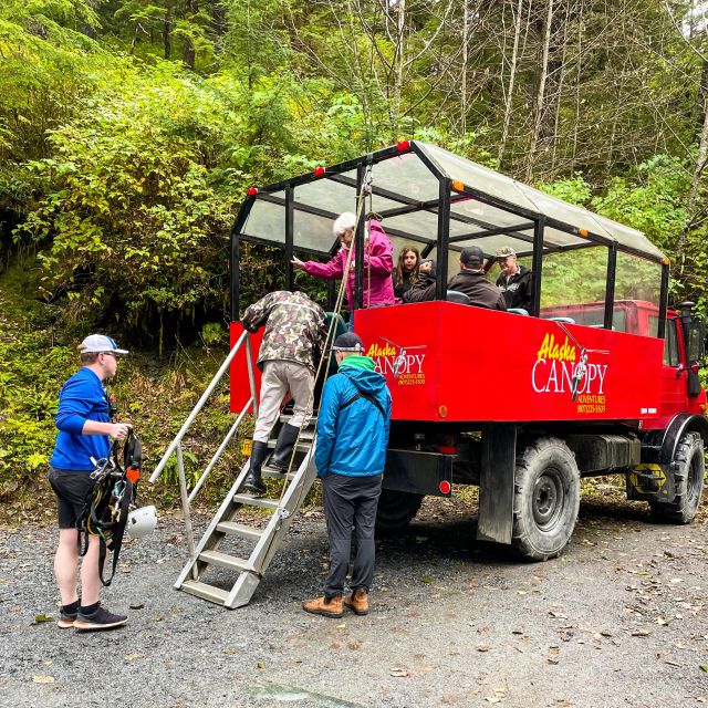 Ketchikan: Rainforest Canopy & Zipline Adventure - The long flight over the forest