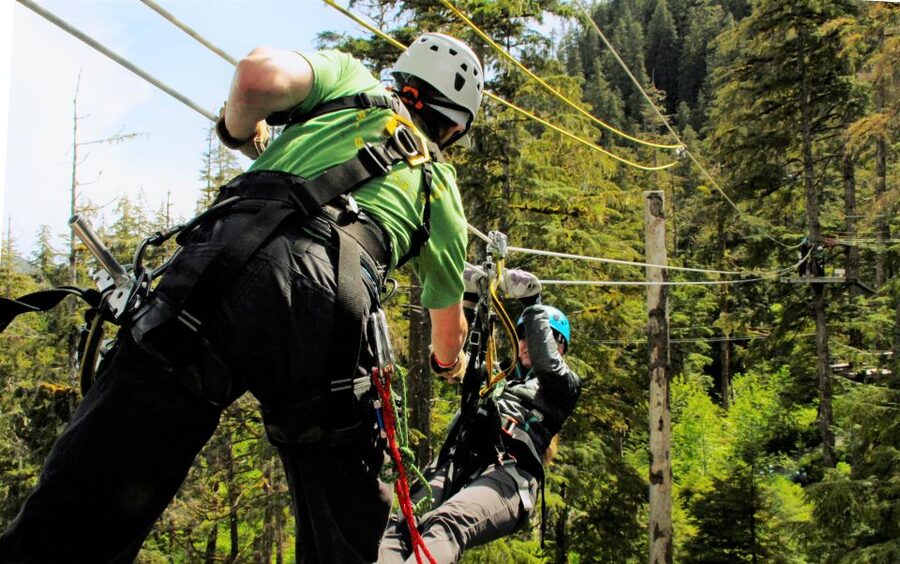 Ketchikan: Rainforest Canopy & Zipline Adventure - The final zip and 55-foot rappel
