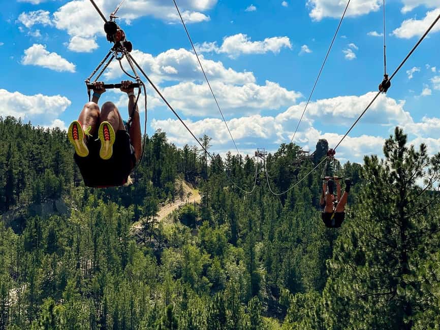 Keystone, SD: Pinnacle Zipline Tour by Mt. Rushmore - Five lines, five chances to get the hang of it