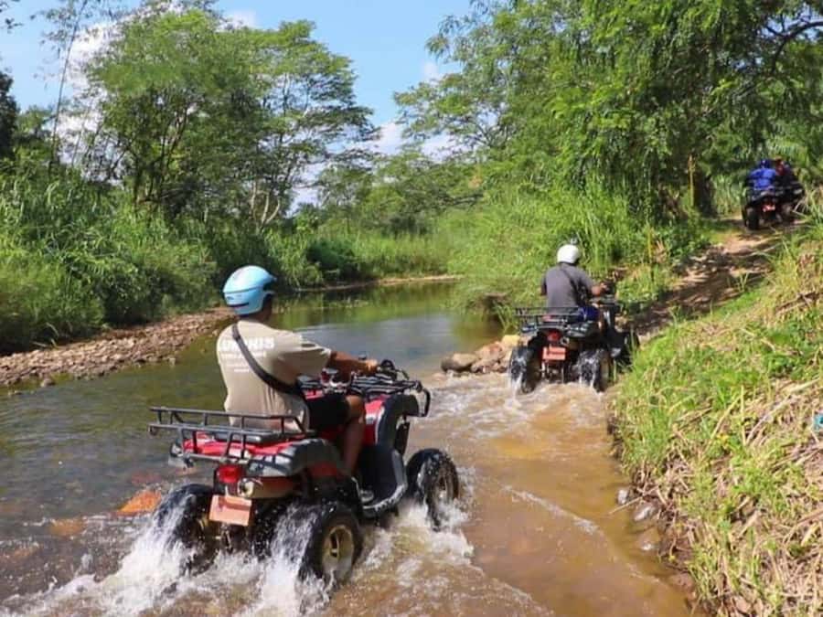 KhaoLak:ATV, ZipLine, & Rafting Adventure Monkey Cave Temple - Thai lunch beside the Song Phraek River