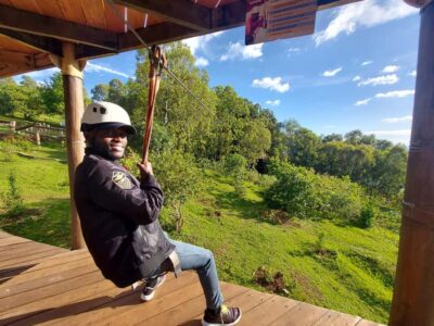 Zip-line Experience in Mount Kigali