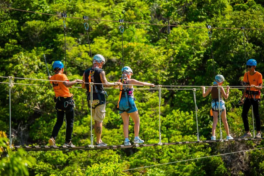 Ko Pha Ngan: Sky-High Zipline & Wang Sai Waterfall Views - The 30-meter Via Ferrata puts the height in perspective