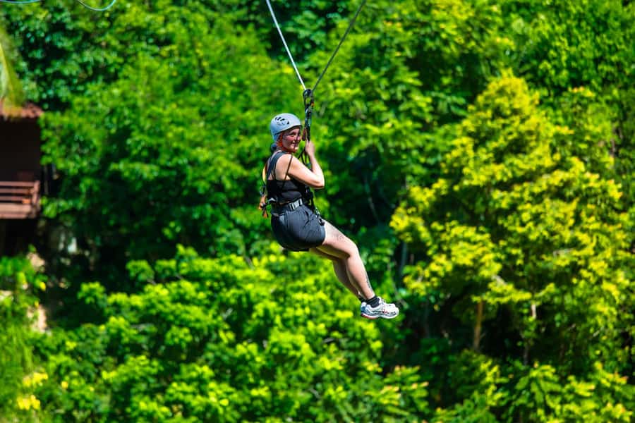 Ko Pha Ngan: Sky-High Zipline & Wang Sai Waterfall Views - The Sky Bridge delivers the best photo angle
