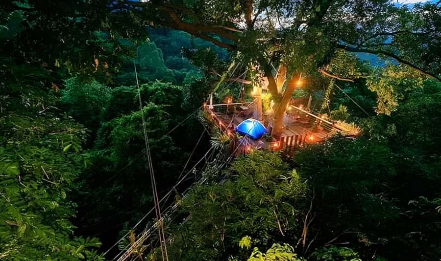 Ko Samui: Tree Bridge Jungle Zipline and Waterfall Adventure - Eight lines through Koh Samui’s jungle