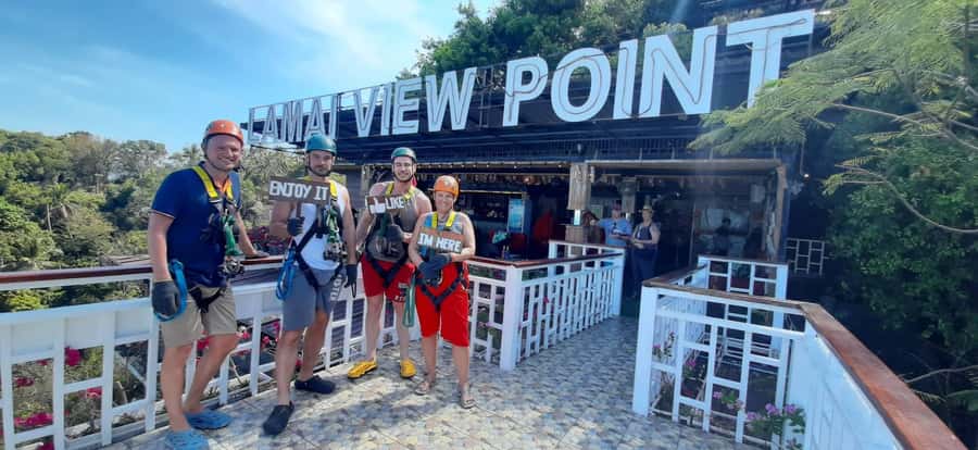Koh Samui: Zipline Experience of Lamai Viewpoint - What the zipline portion is really like