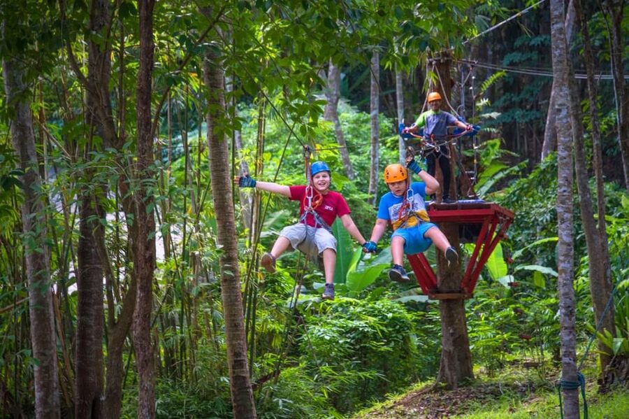 Krabi: Ultimate Zipline Games Challenge - Choosing between Program A, B, and A+B