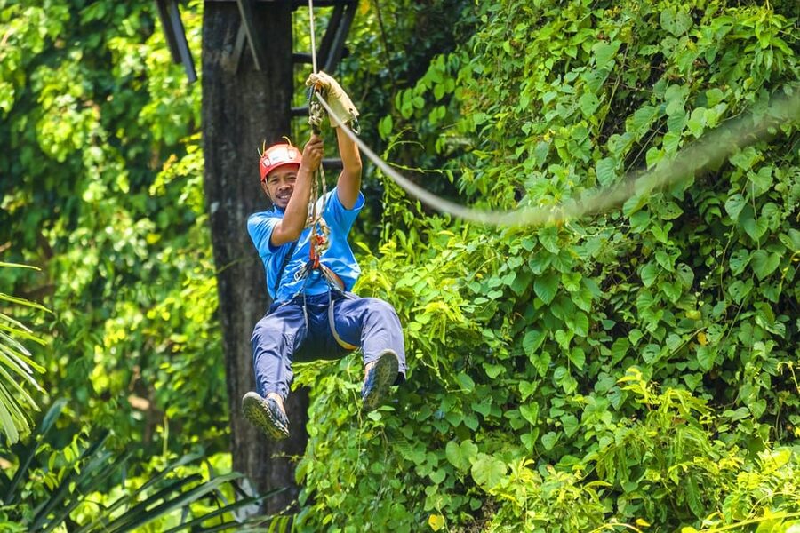 Krabi: Zipline, ATV & Top Rope Climbing Experience - Zone A: an approachable introduction to the ziplines
