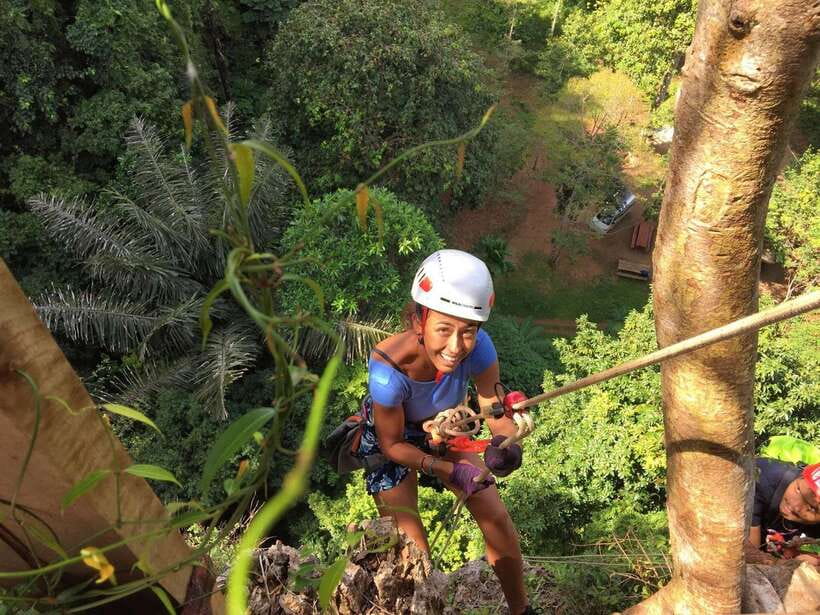Krabi: Ziplining with Abseiling and Rock Climbing Options - Safety, nerves, and the guide team