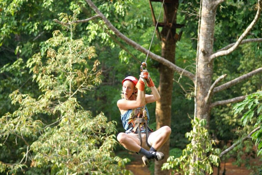 Krabi: Ziplining with Abseiling and Rock Climbing Options - The setting and the photo question
