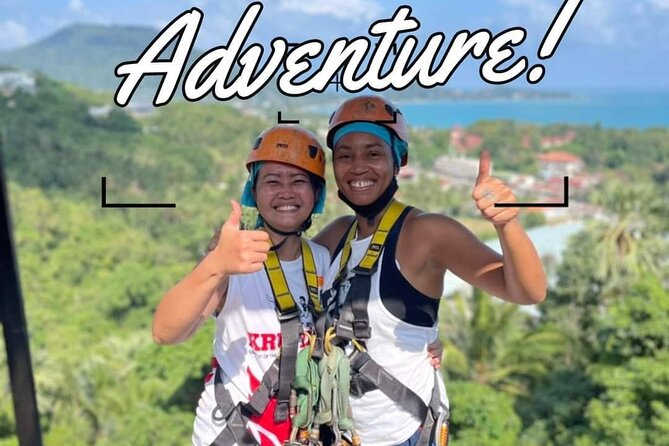 Lamai Viewpoint Zip lining with Cable Car and Panoramic View - The zipline route, from first station to final return
