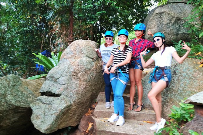 Lamai Viewpoint Zip lining with Cable Car and Panoramic View - Arriving at reception and walking to the cable car