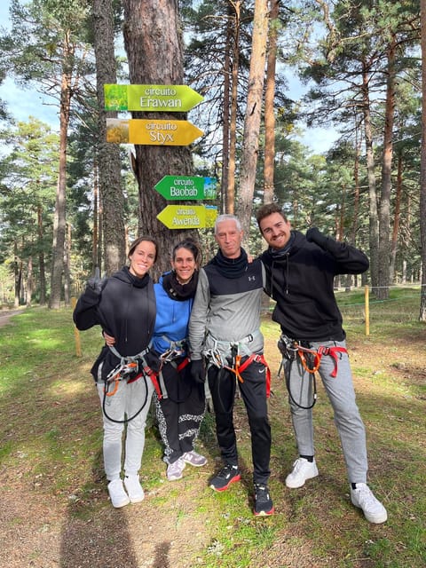 Madrid: Zip line circuits high in the trees - What the three-hour tree-top session is like