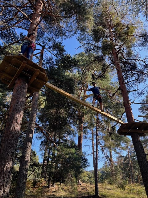 Madrid: Zip line circuits high in the trees - Should you book the San Rafael tree-top circuits?