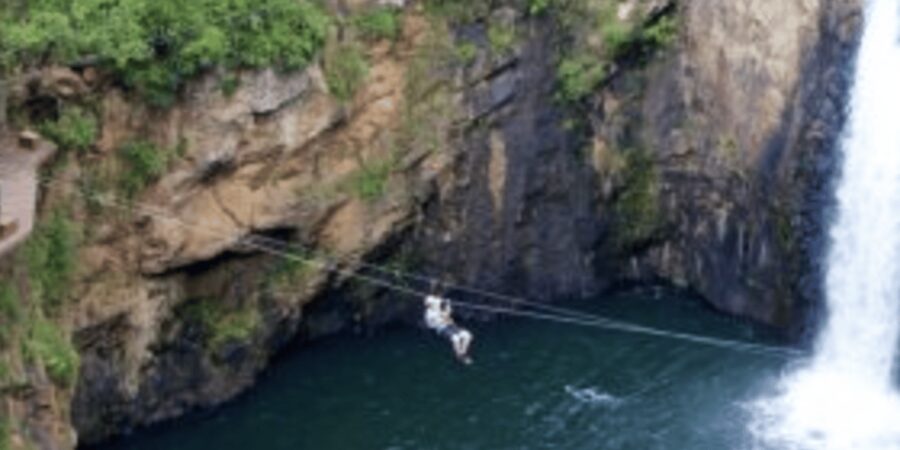 Magoebaskloof Adventures: 2H Canopy Tour - The suspension bridge adds a slower challenge