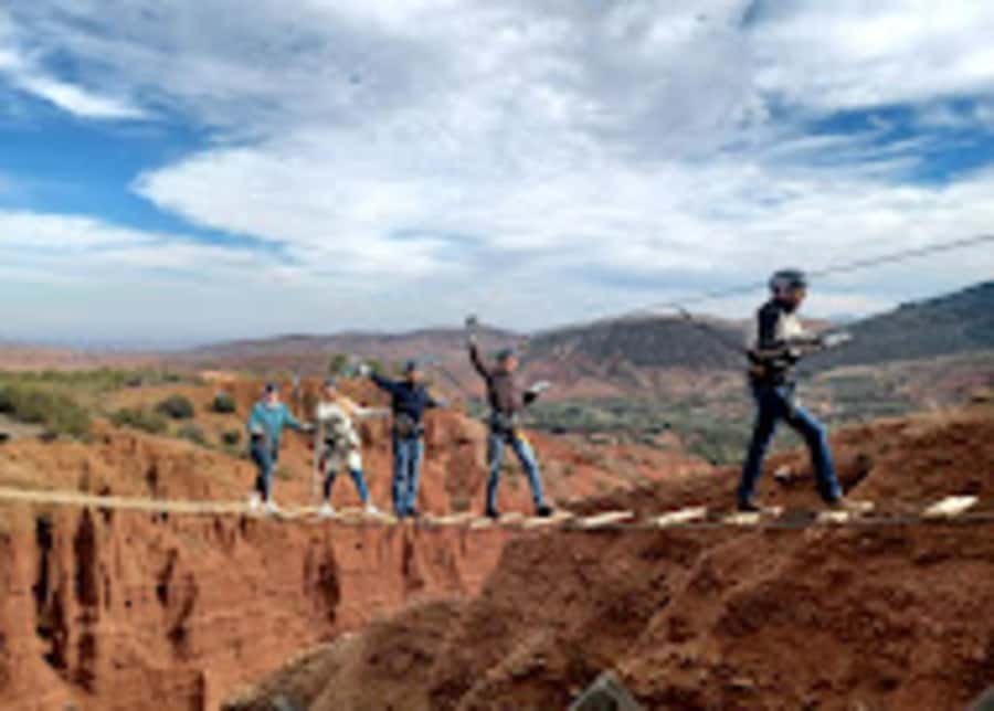 Marrakech: Zip-Line in the Atlas Mountains & Berber villages - Four zip lines with the Atlas Mountains below