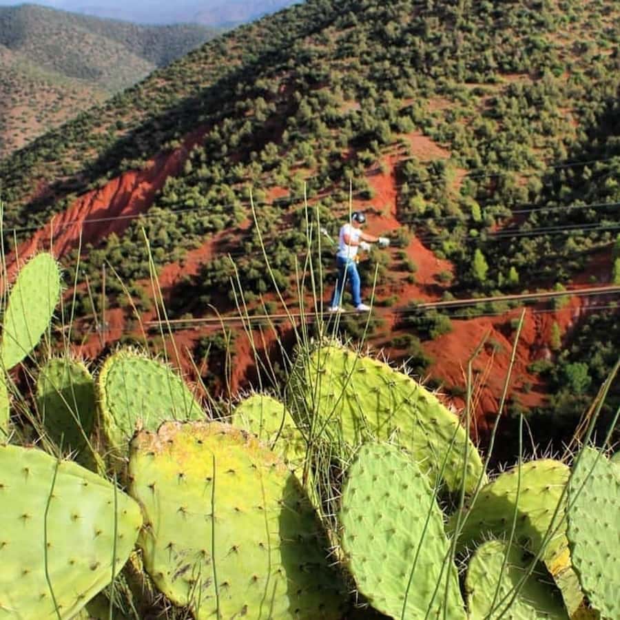 Marrakech: Zipline and Breakfast in the Atlas Mountains - Views over valleys, cliffs, and Berber villages