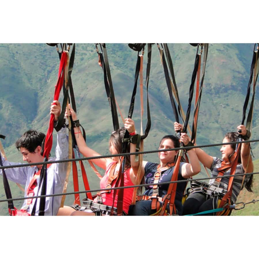 Medellin: 4-Hour Zip-Line Adventure - Reaching the 140-meter zip line