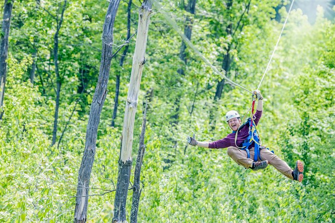 Minnesota's Premiere 7 Line Zipline Experience - The Suspension Bridge Changes the Rhythm