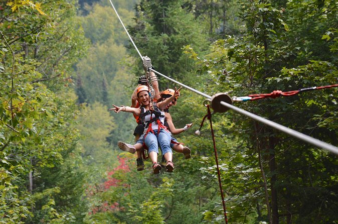 Mont-Catherine Ziplines - The 3,200-foot flight is the centerpiece