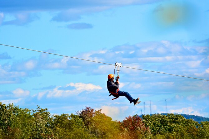 Mont-Catherine Ziplines and Via Ferrata - Climbing 60 metres on the via ferrata